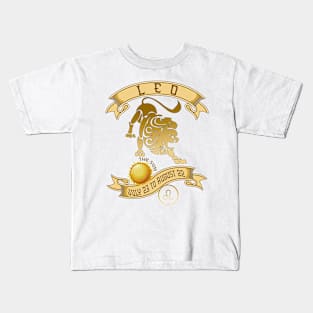 Leo July 23 to August 22 Vintage Kids T-Shirt